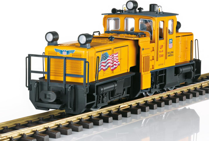 LGB – 21672 Schienenreinigungslok – Reinigung während der Fahrt – leistungsstark – USA Design – Gart