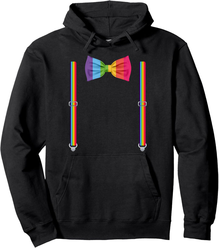 Fliege mit Hosenträgern Hochzeit und besondere Anlässe Pullover Hoodie