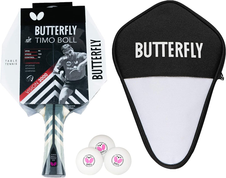 Butterfly® Timo Boll Vision 3000 Tischtennisschläger | Tischtennis Racket Bat TT Profi Wettkampfschl
