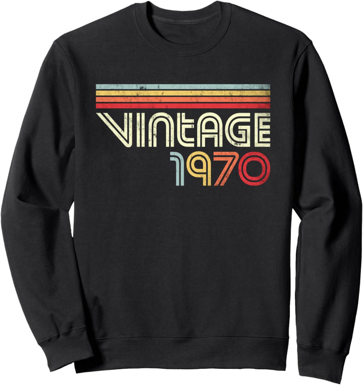 Vintage 1970 50. Geburtstag Geschenk Vintage Jahrgang Sweatshirt