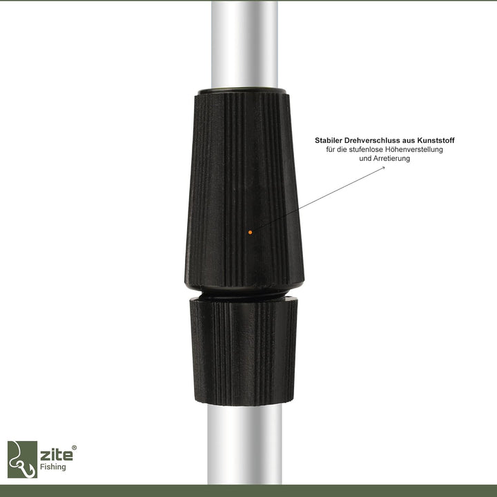 Zite Fishing Teleskop Rutenhalter Angel 75-135cm – Angelzubehör Rutenauflage Forellen &amp; Karpfen Fisc