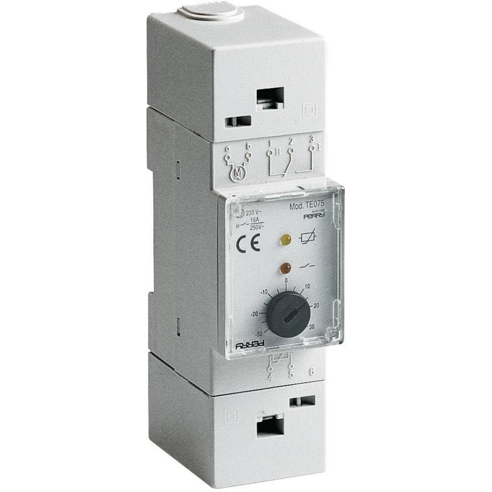 PERRY Wallair 1TMTE075 Einbauthermostat Hutschiene-30 bis 30 °C