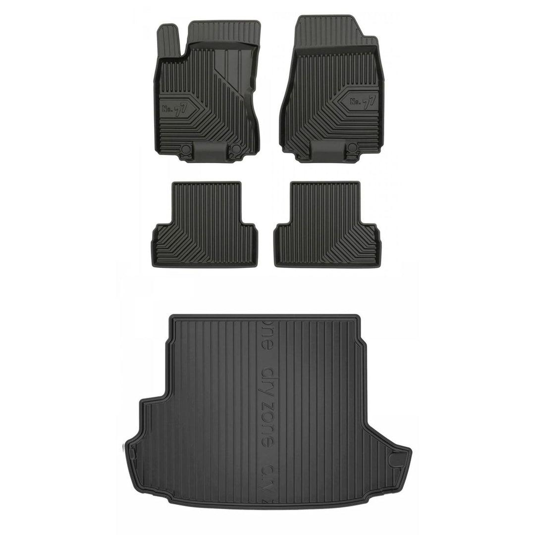 Satz Fussmatten und Gummimatte für Nissan X-Trail II T31 2008-2013