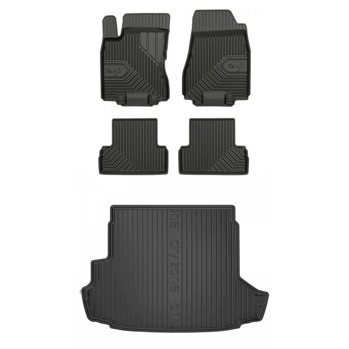 Satz Fussmatten und Gummimatte für Nissan X-Trail II T31 2008-2013