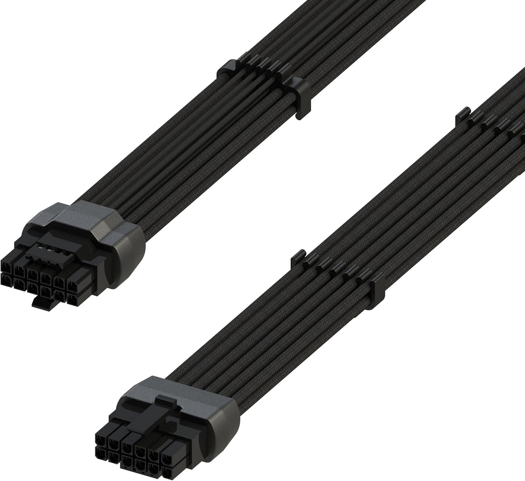 LINKUP - AVA 600W PCIE 5.0 16Pin (12+4) Hochstrom-Netzkabel┃Gepresster & gelöteter Typ 16AWG ummante