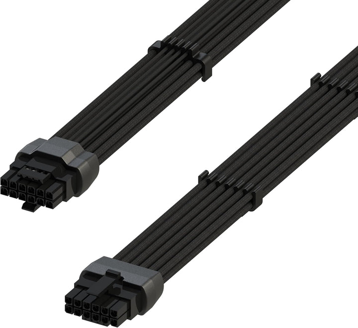 LINKUP - AVA 600W PCIE 5.0 16Pin (12+4) Hochstrom-Netzkabel┃Gepresster & gelöteter Typ 16AWG ummante