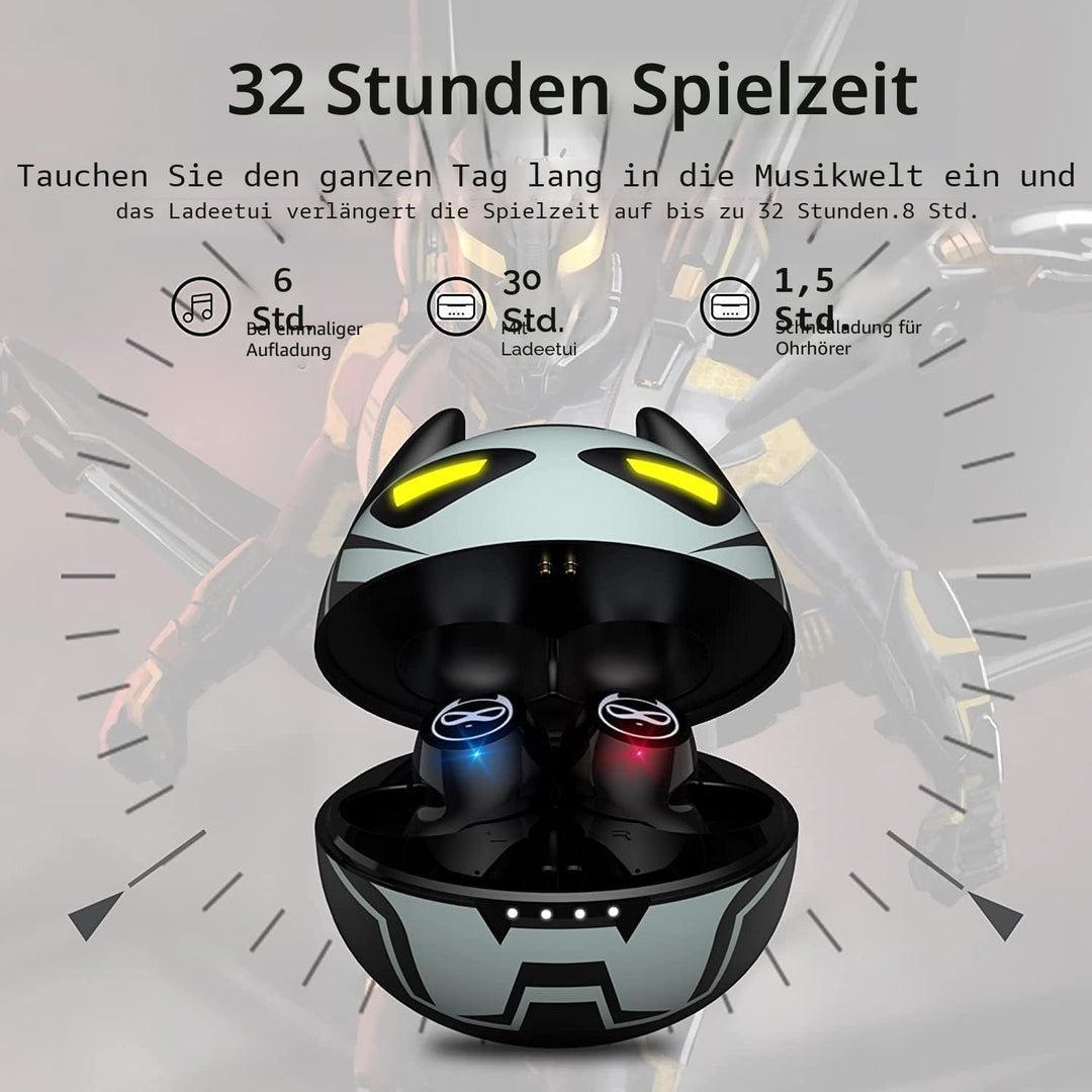 AMAFACE Kopfhörer für Kinder, niedliches Design, kabellose In-Ear-Kopfhörer für Kinder, Jungen, Erwa