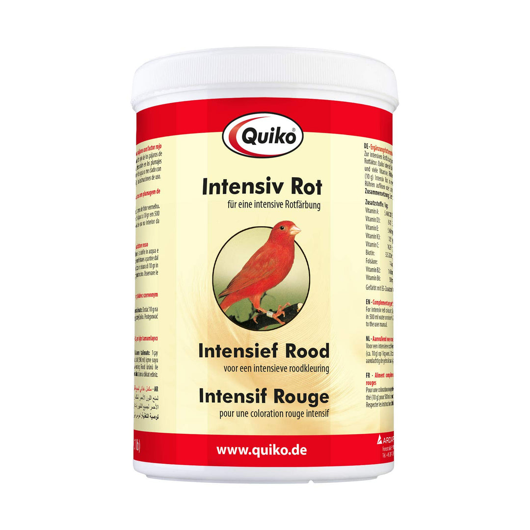 Quiko Intensiv Rot 500g - Ergänzungsfutter für Ziervögel mit Rotfaktor 500 g, 500 g