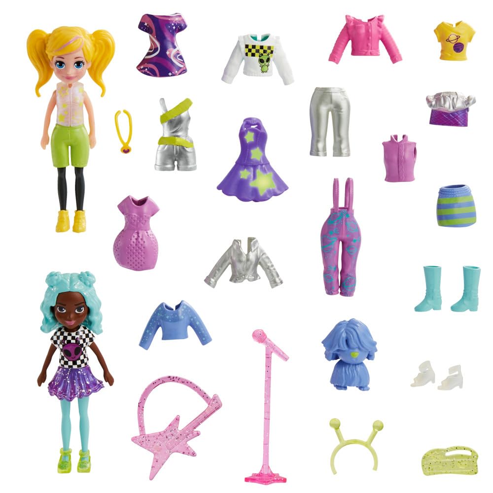 Polly Pocket and Friends Verschiedene Modeaccessoires Spielsets HNF51-HKV96