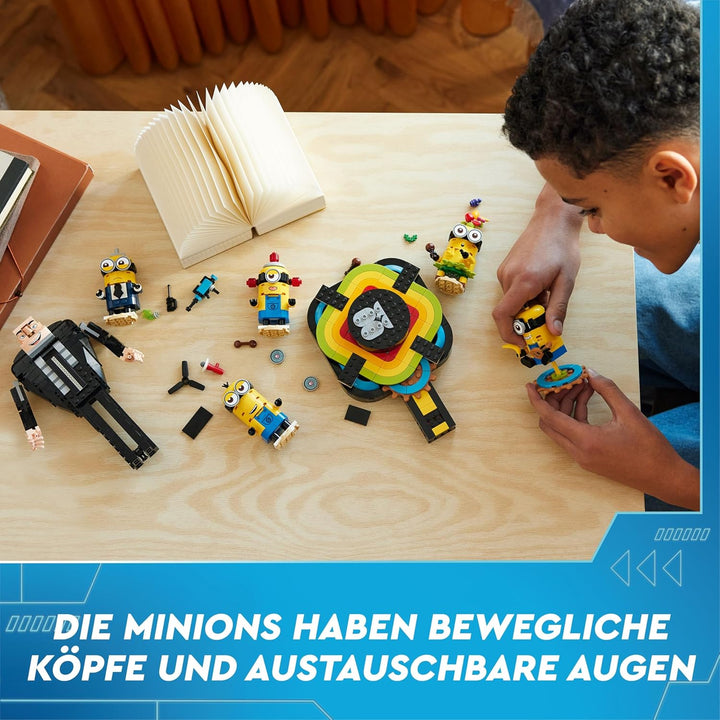 LEGO Ich – Einfach unverbesserlich 4 Gru und die Minions Steinen, tanzende Spielzeug-Filmfiguren zum