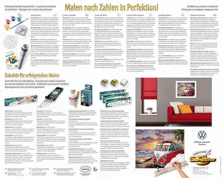 Schipper 609130861 Malen nach Zahlen – Volkswagen T1 - Bilder malen für Erwachsene, inklusive Pinsel