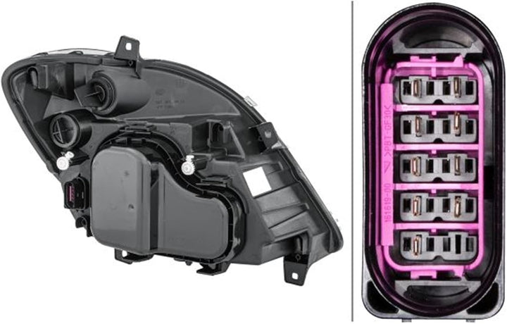 HELLA 1EB 247 012-011 FF/Halogen-Hauptscheinwerfer - links - für u.a. Mercedes-Benz Sprinter 3,5-T B
