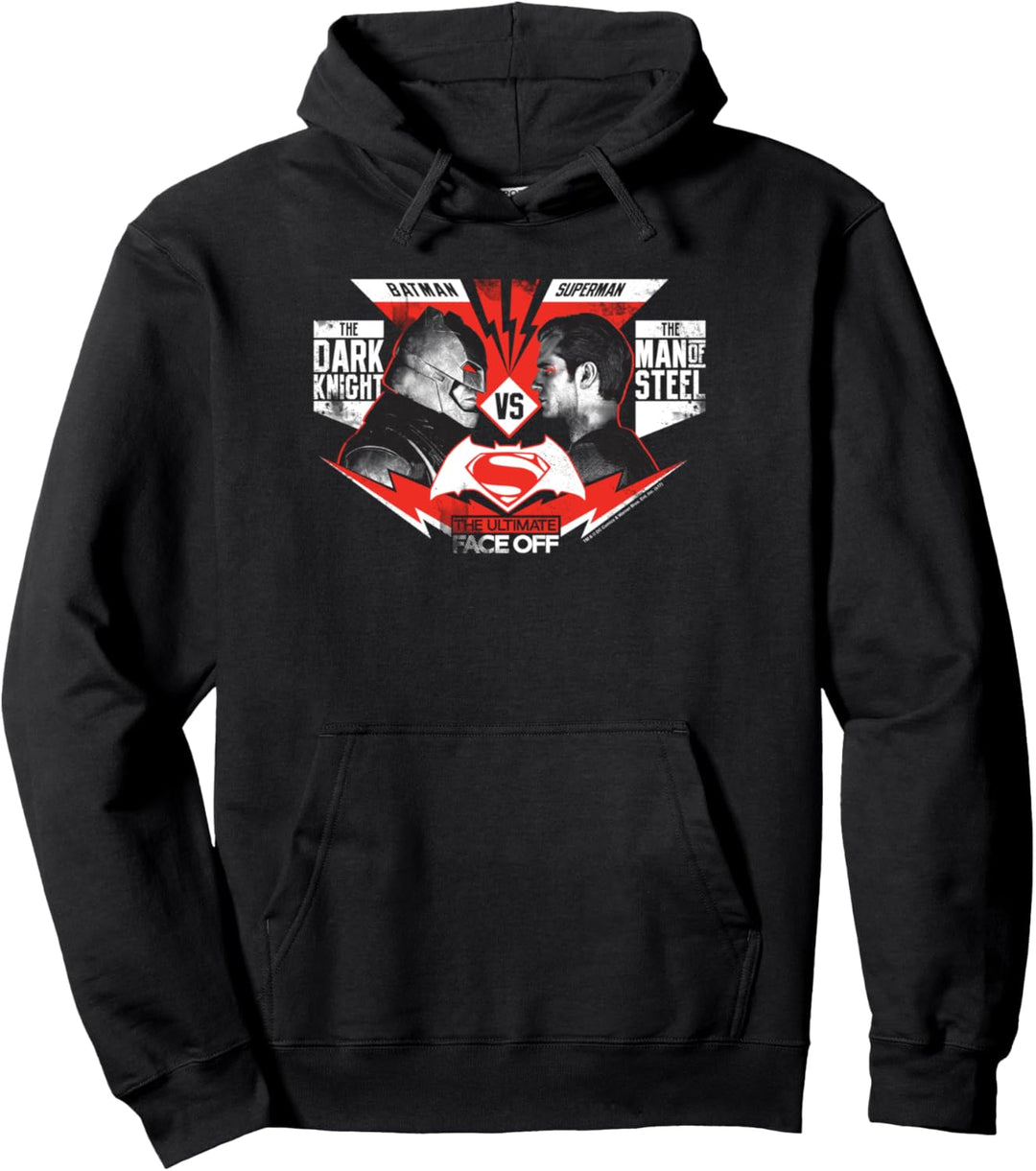 Batman v Superman Ultimate Face Off Pullover Hoodie