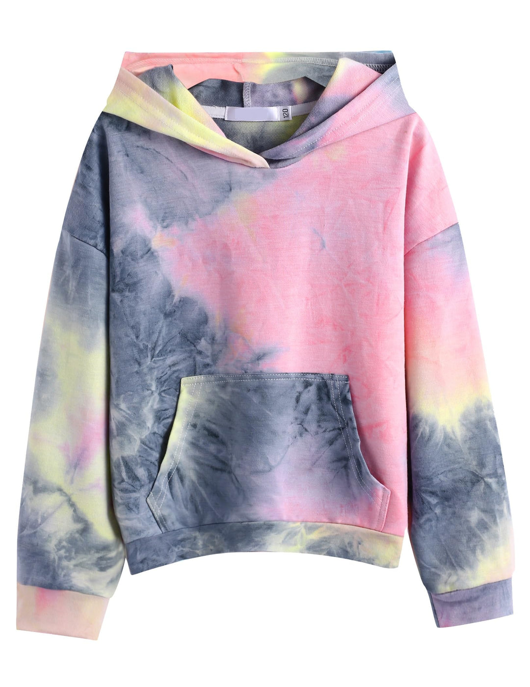 Arshiner Mädchen Hoodie Batik Kinder Pullover Freizeit Mode Sweatshirt mit Kapuze Herbst Winter Lang
