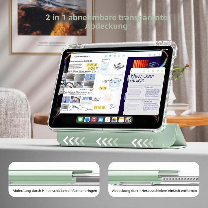 Hülle für iPad 11. Generation (A16) 11 Zoll 2025, iPad 10. Generation 10,9 Zoll 2022 mit Stifthalter