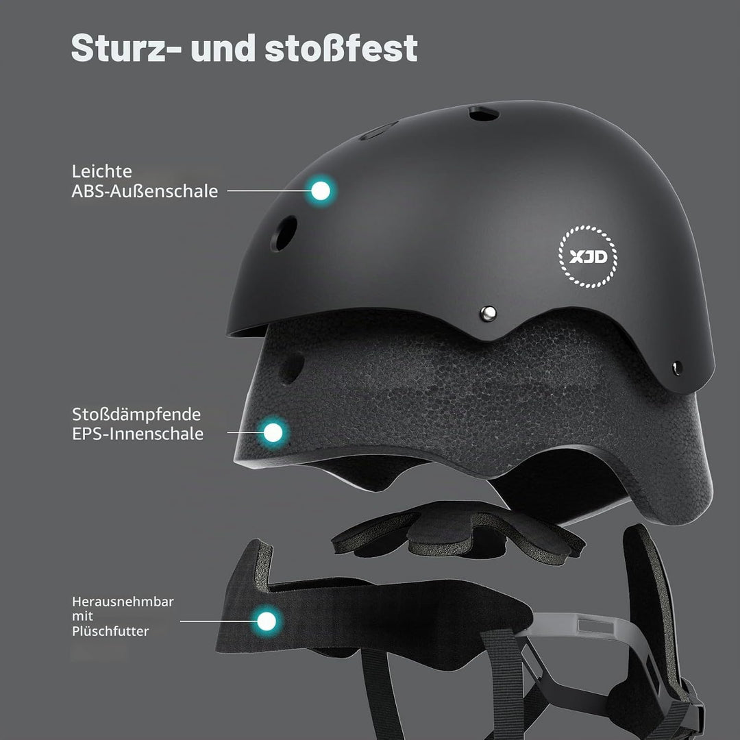 XJD Kinder Jugend Fahrradhelm Klassiker Kinderhelm CE-Zertifizierung für Multisport Fahrrad Klettern
