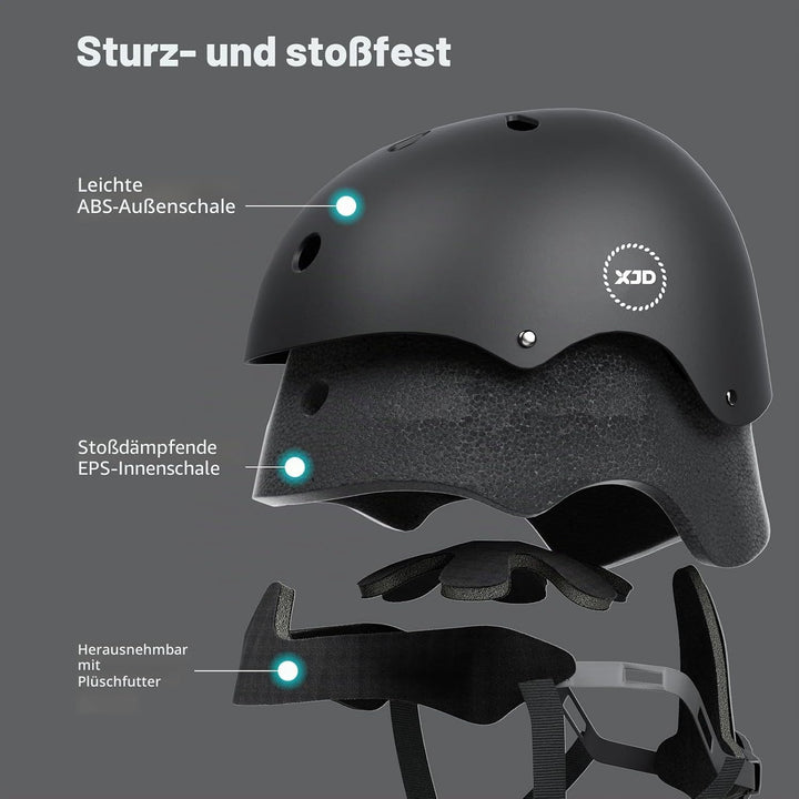 XJD Kinder Jugend Fahrradhelm Klassiker Kinderhelm CE-Zertifizierung für Multisport Fahrrad Klettern