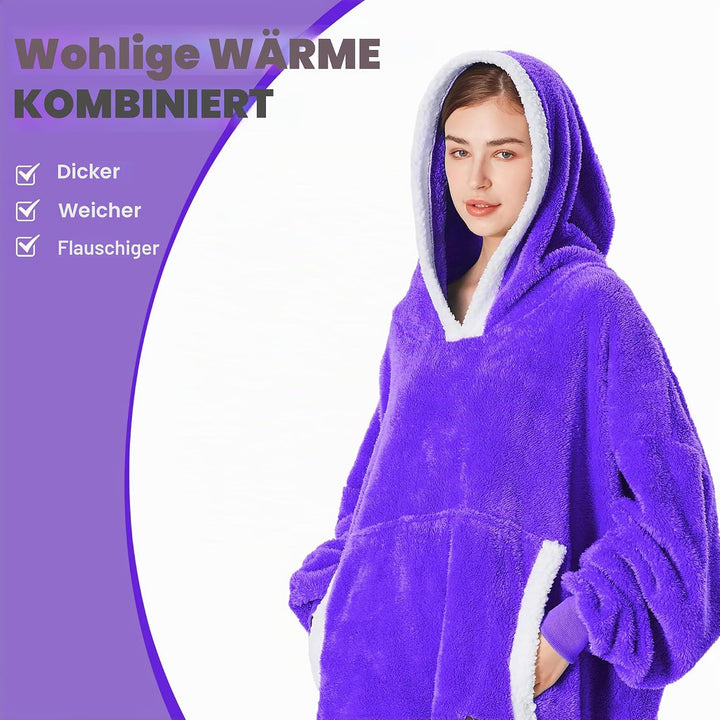Catalonia Classy Decke mit Ärmel Oversize Hoodie Kuscheldecke-Kuscheldecke Zum Anziehen mit Ärmeln u