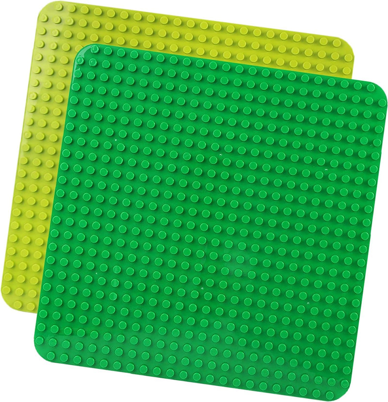 2 Grosse Bauplatte Kompatibel mit Lego Duplo Platten,38.4 * 38.4cm Classic Grundplatte mit 24 x 24 N