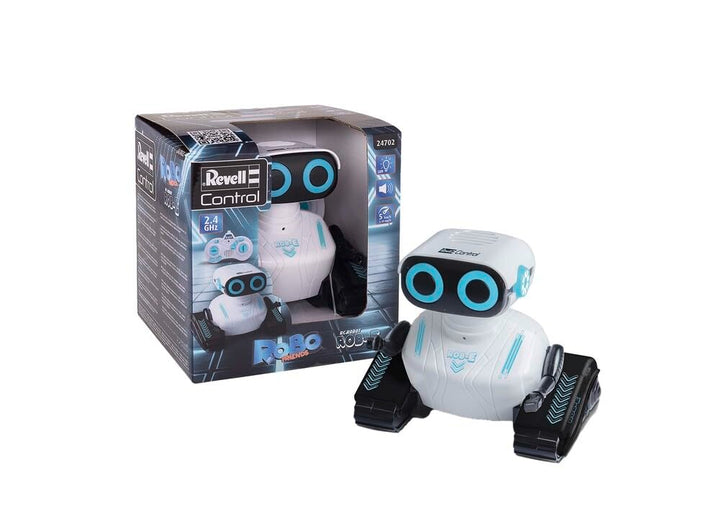 Revell RC, Rob-E Roboter, Interaktiver Roboter mit 2,4 GHz Fernsteuerung, Leuchtende Augen und Sound