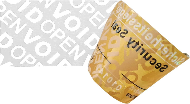 1200 Stück - Sicherheits-Siegel mit Seriennummer - 48x25mm gelb, beschreibbar - Sicherheitssiegel, Q