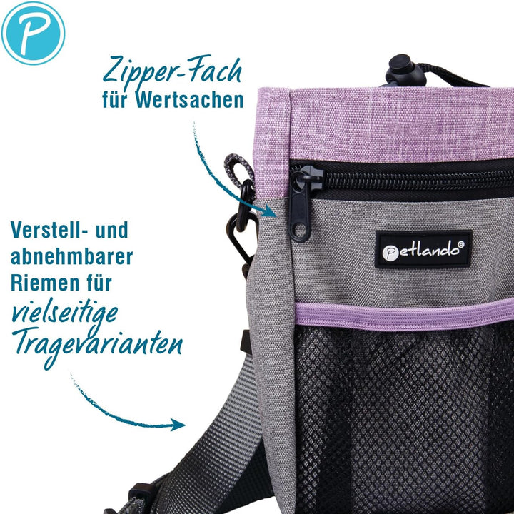 Petlando Everest Premium Snackbag – Leckerlitasche für Hunde, wasserabweisend, integrierter Kotbeute
