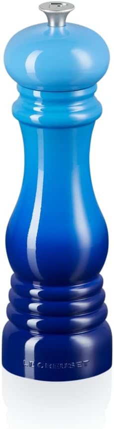 Le Creuset Pfeffermühle, ABS-Kunststoff, 6,2 x 6,2 x 20,8 cm, Keramik-Mahlwerk, Azure, 9600190022000