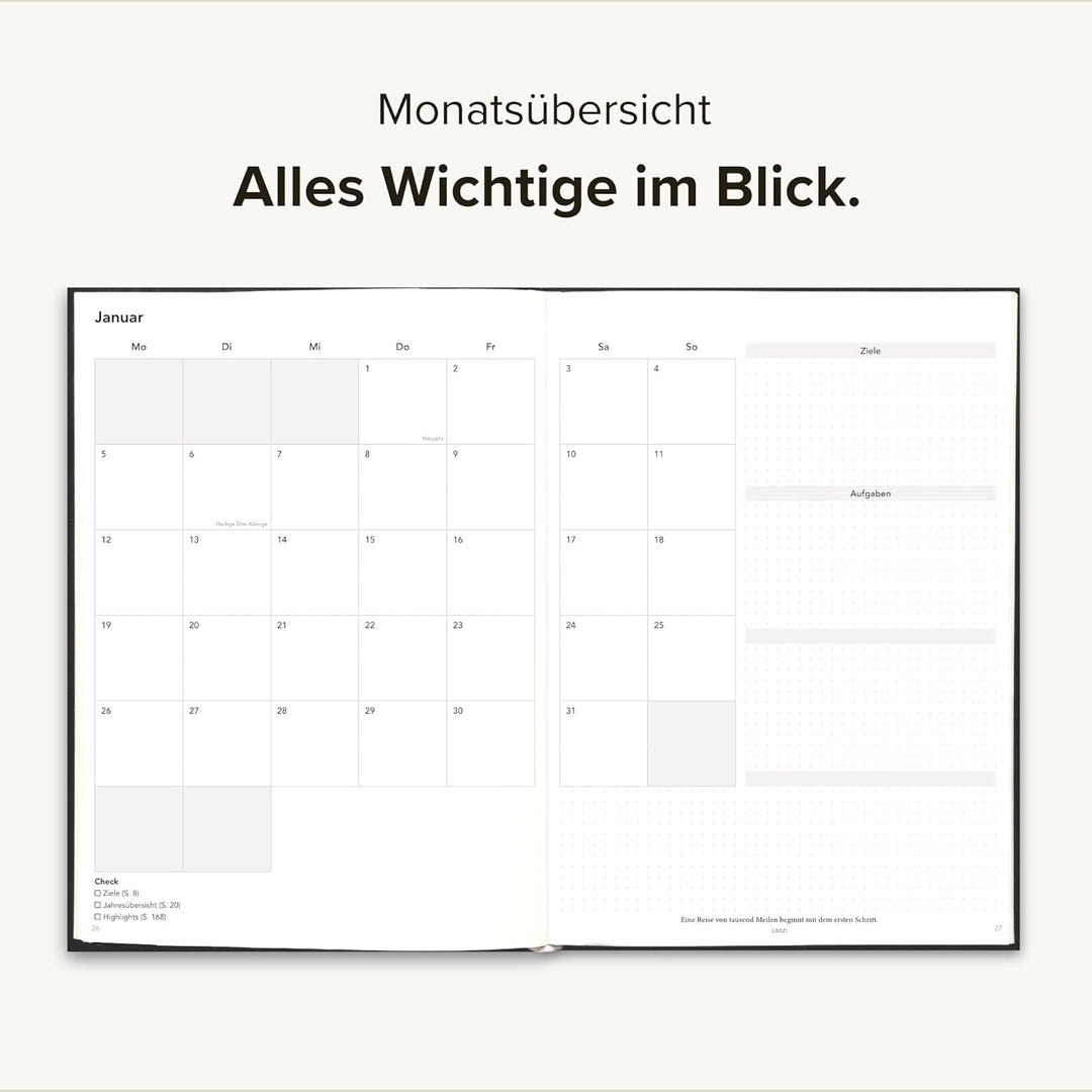Pareto Planer 2026 – Perfekt organisiert Ziele erreichen, Produktivität steigern, gute Gewohnheiten
