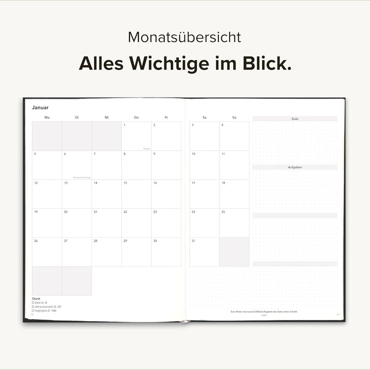 Pareto Planer 2026 – Perfekt organisiert Ziele erreichen, Produktivität steigern, gute Gewohnheiten