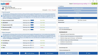 autoaid® Pro Kfz Diagnosegerät für alle Volvo - herstellerspezifische Tiefendiagnose für C30, S60, V