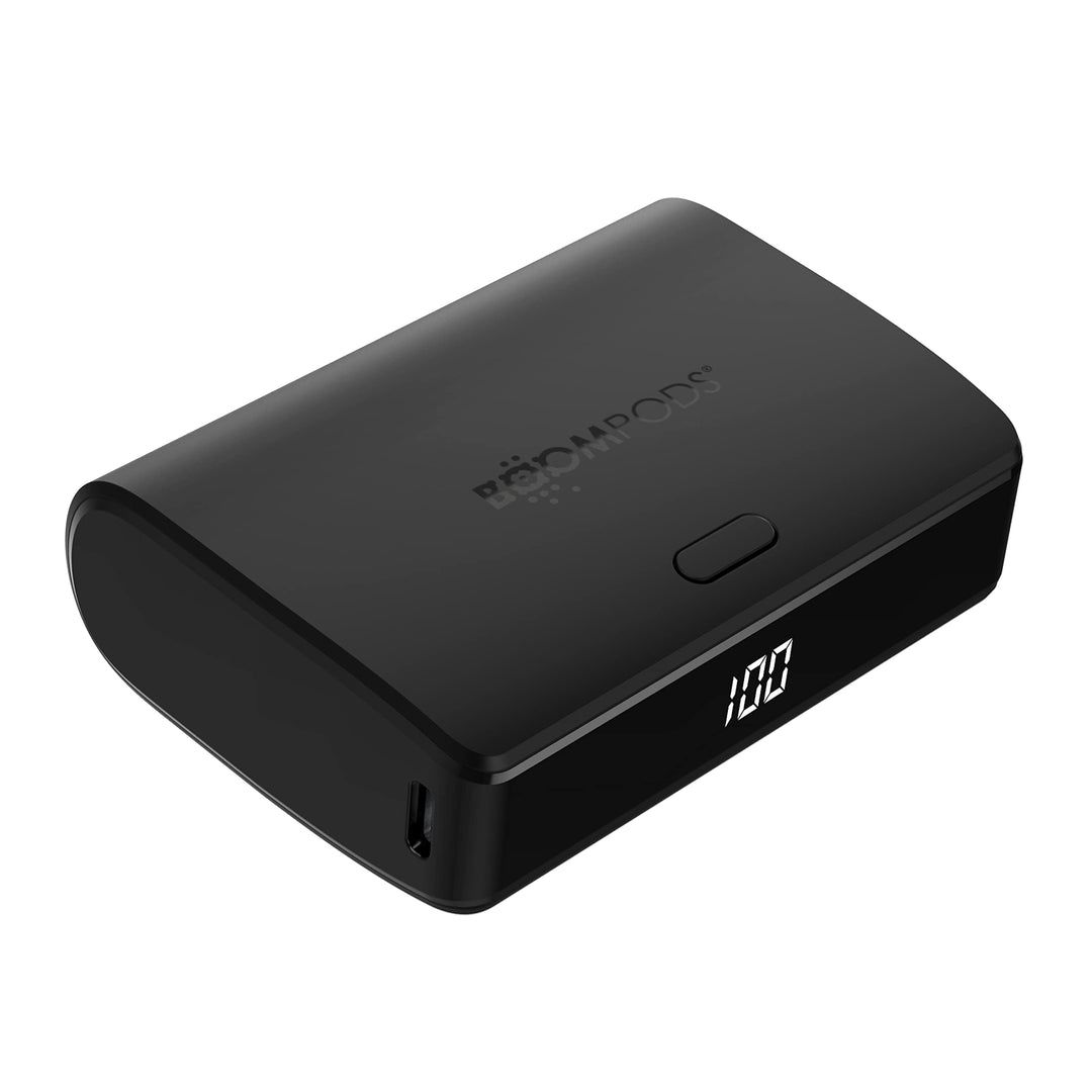 Boompods Powerboom Power Bank Schnellladefunktion 10000mAh - Universal USB/USB-C Powerbank klein, Ha