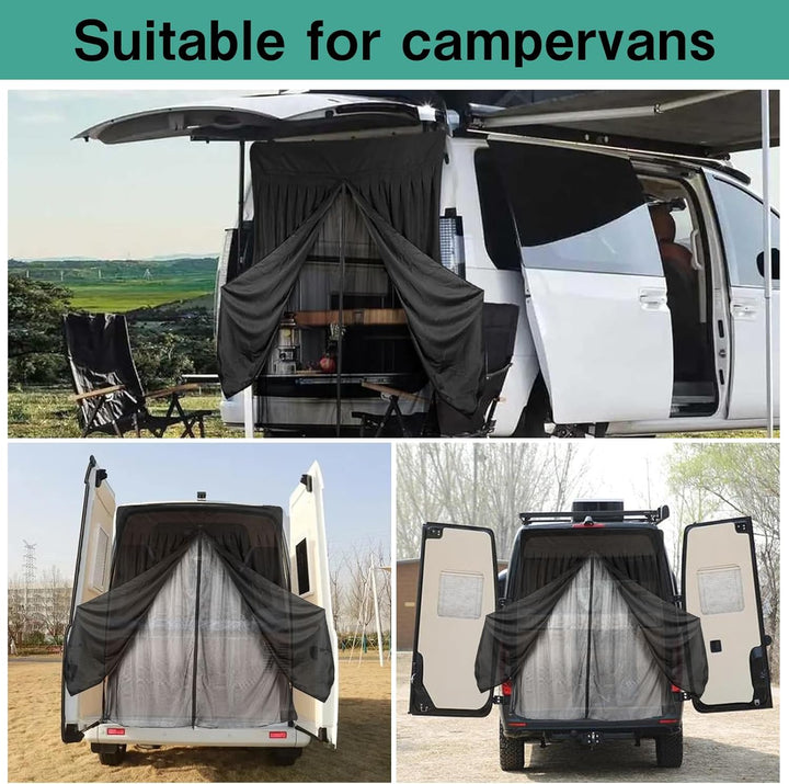 Heckklappe Moskitonetz,Flügeltür Kofferraumabdeckung Sonnenschutz,135x145cm Heckklappe Flügeltür Kof