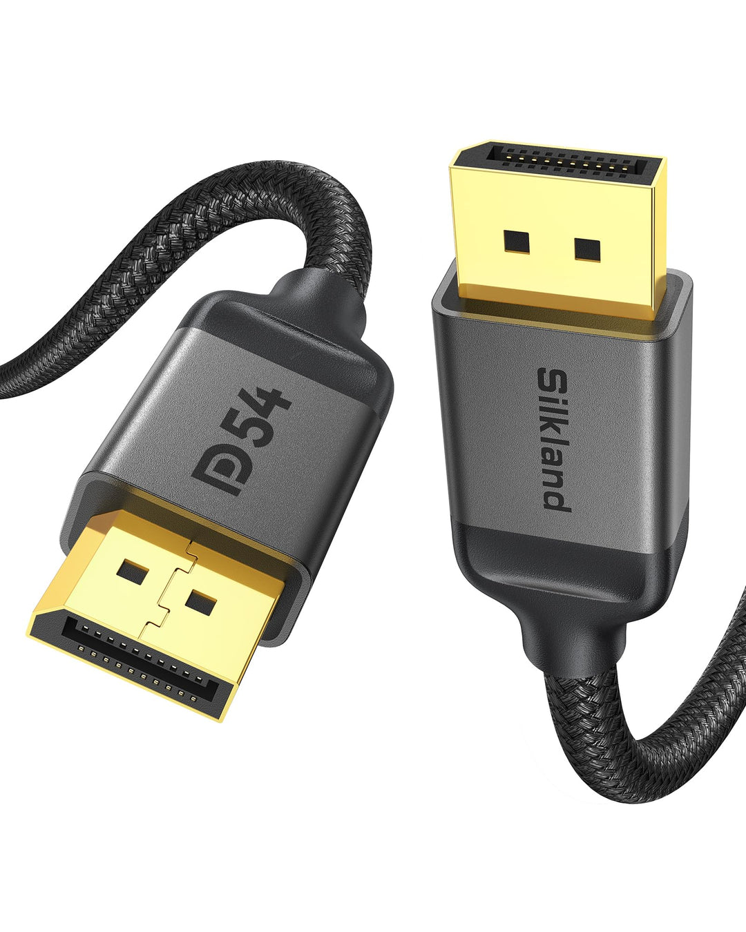 Silkland Displayport-Kabel 2.1/2.0 5M, 4K@144Hz/165Hz/240Hz, 8K@120Hz, 10K/16K@60Hz, 40Gbps, HDR, DS