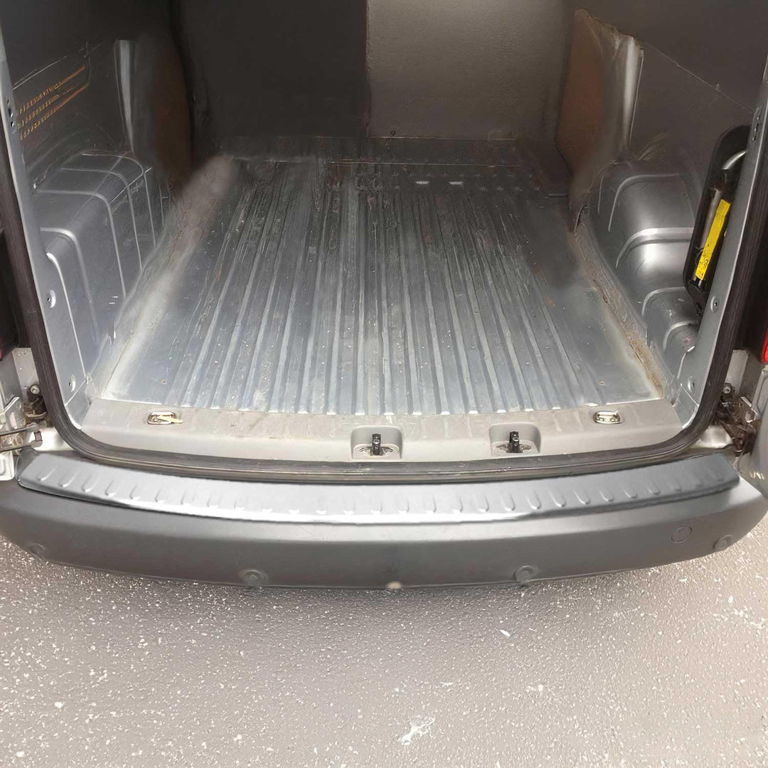 Ladekantenschutz Edelstahl kompatibel mit VW Caddy 2003-2015 Chrom Vollschutz Gebürstet 1x Edelstahl