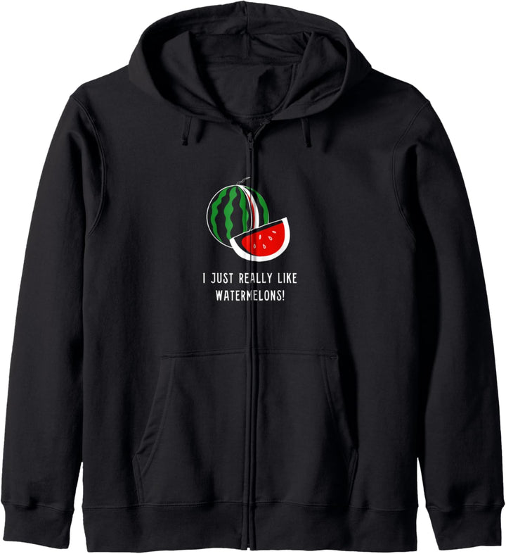 Wirklich wie Wassermelonen Tropische Sommerfrüchte Kapuzenjacke