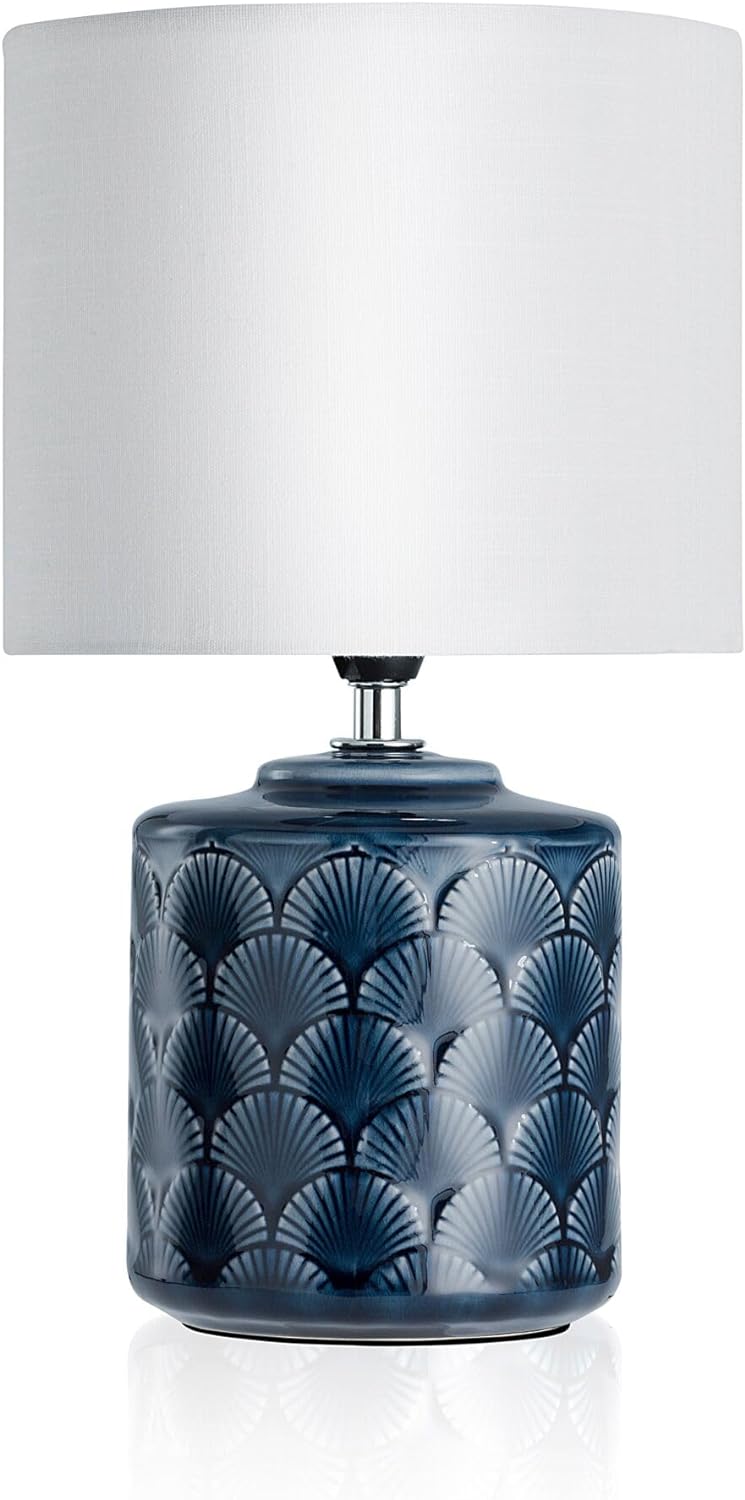 Pauleen 48022 Glowing Midnight Tischleuchte max. 20W Tischlampe für E14 Lampen Nachttischlampe Blau