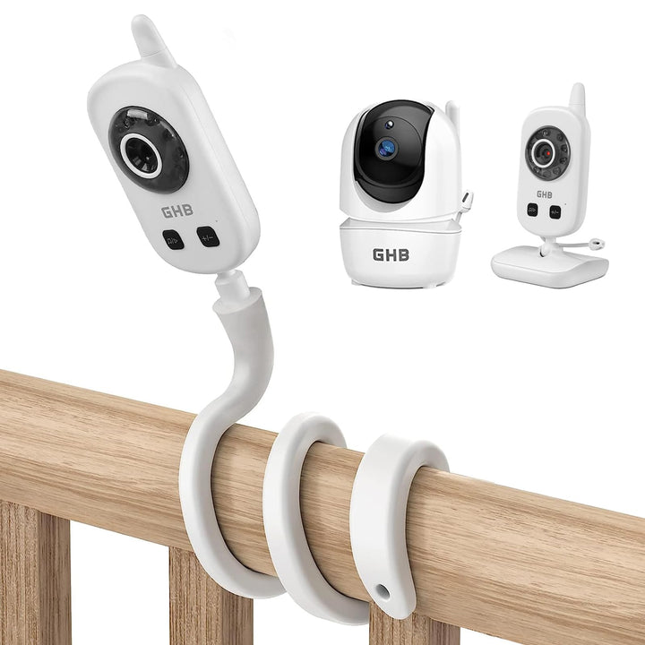 HOLACA Babyphone Halterung Flexible Krippenhalterung für GHB Babyphone Kamera Video Baby Monitor 2,4