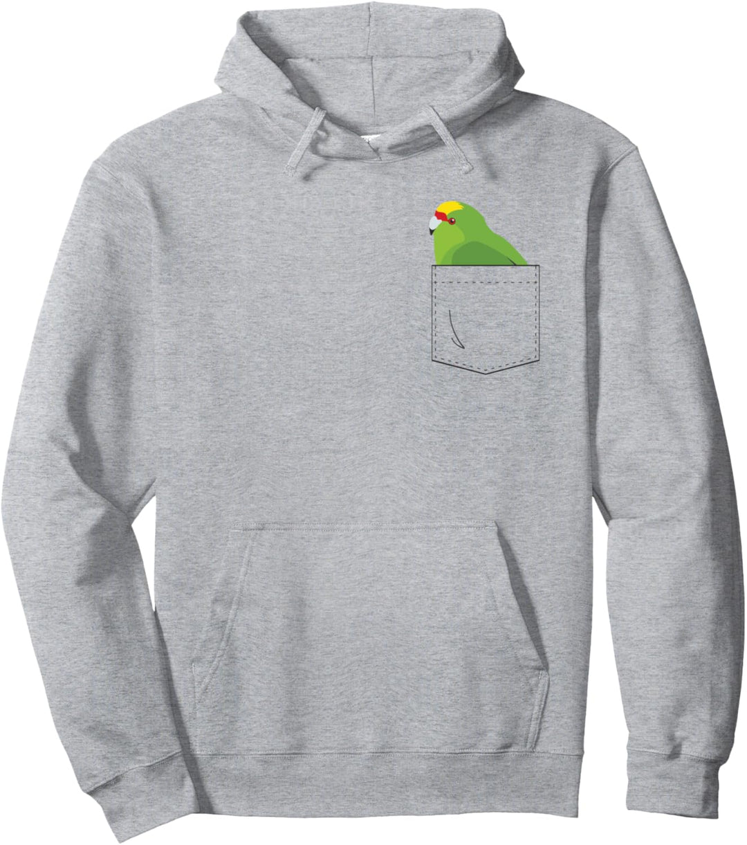 Gelbe gekrönte Sittich Papagei gefälschte Tasche Pullover Hoodie