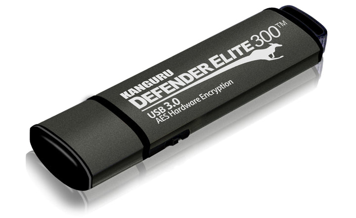 Kanguru Defender 300 USB-Stick (USB 3.0, 16 GB, Schwarz, 16 gb