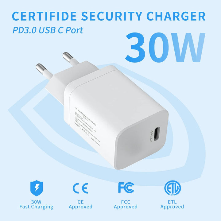 2023 Upgraded PEAPOLET Schnellladegerät 2 in 1 Apple Watch ladekabel【Apple MFi Certified】 Ladegerät