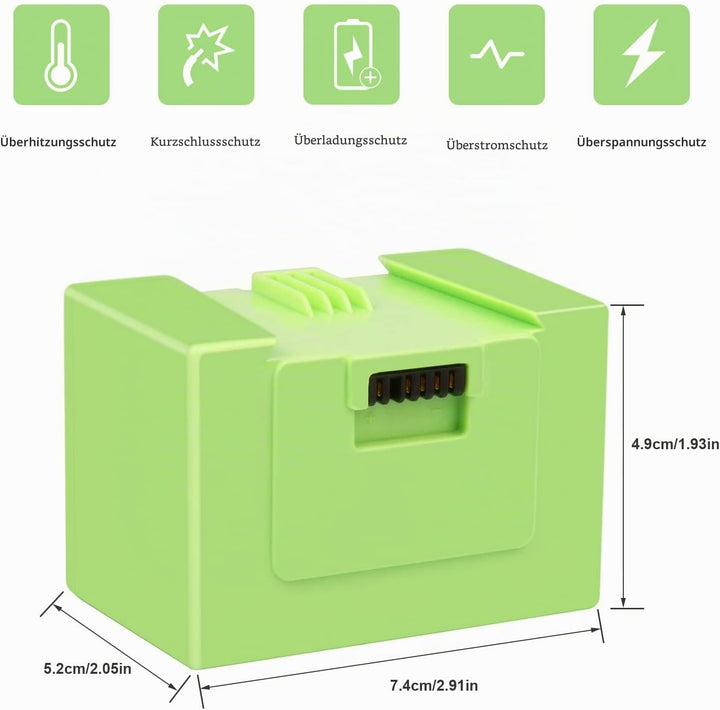 LabTEC 14.4V 4000mAh Ersatzakku für i7, Li-ion Akku für iRobot Roomba 7150 7550 3150 3550 4150 4552