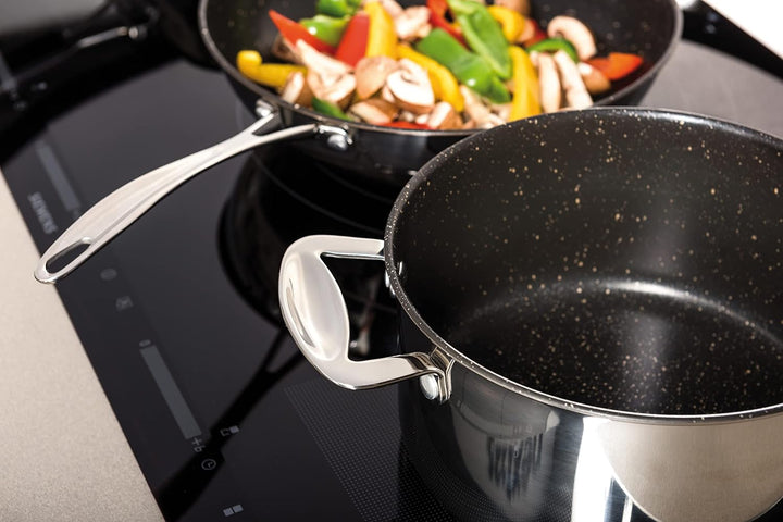 MEPRA Glamour Stone Bratpfanne, 28 cm, Edelstahl 18/10