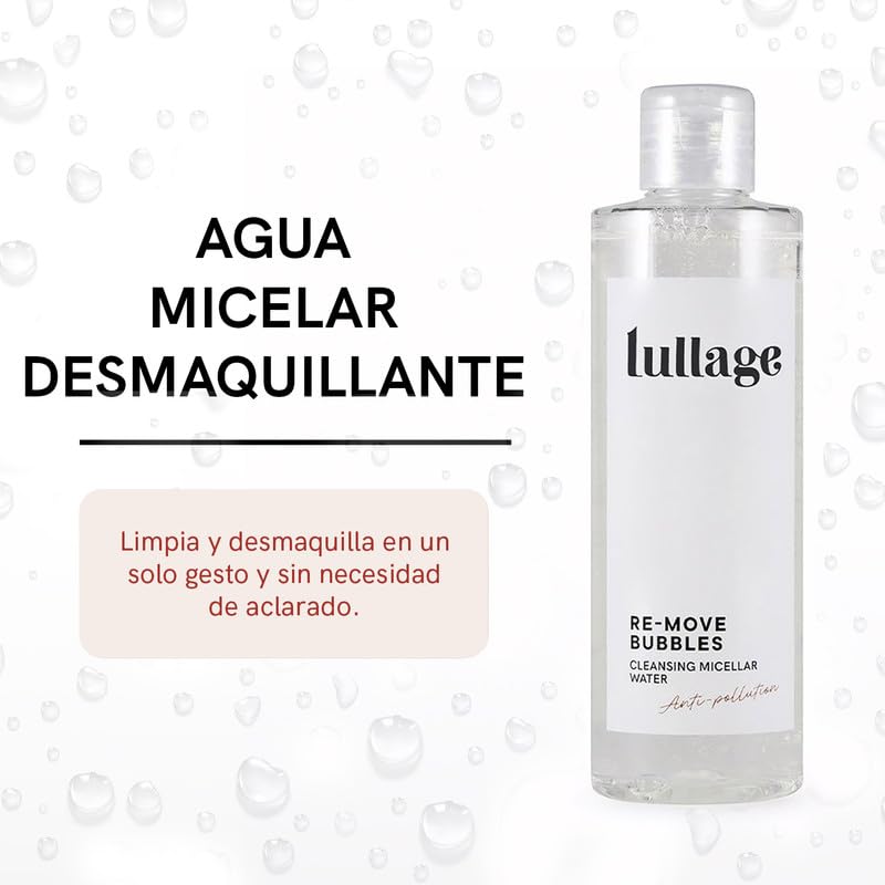 Lullage | Mizellen Gesichtsreinigung | 200 ml | Rosenwasser, Waschgel für Unreine Haut, Revitalisier