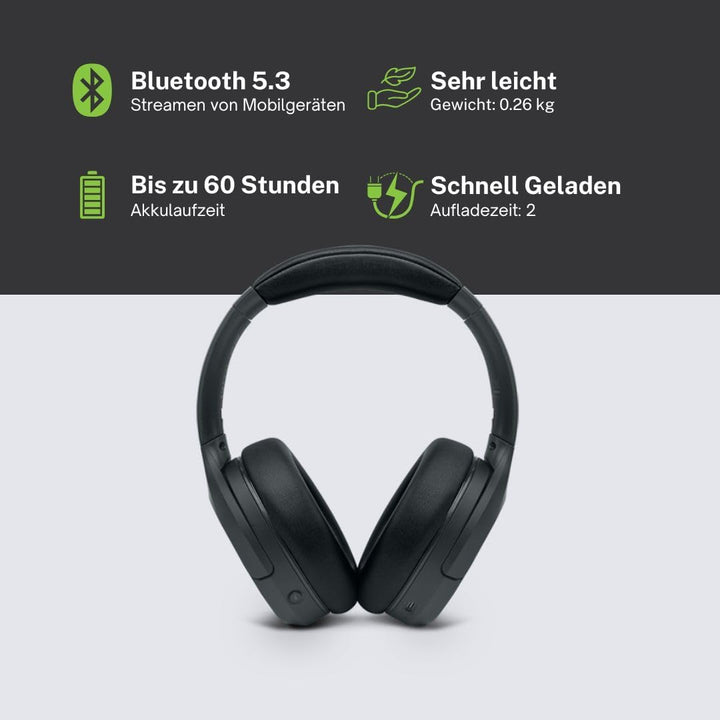 MUSE M-295 ANC Bluetooth-Stereo-Headset mit ANC-Canceller, Over-Ear, doppeltes integriertes Mikrofon