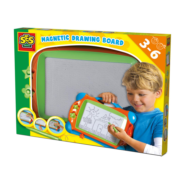 SES 146467 Creative B01679QEIO Zaubertafel Magnetzeichentafel, BlauGrünOrange