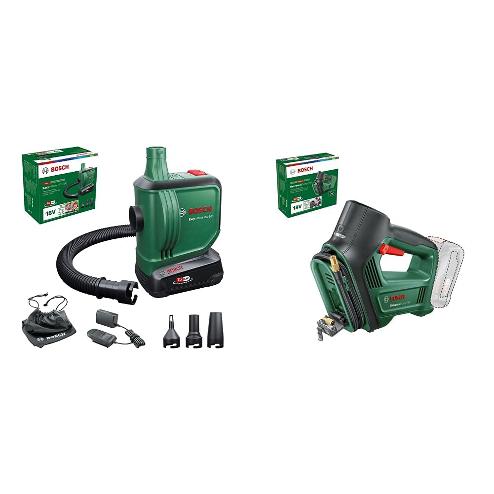 Bosch elektrische Luftpumpe/Luftpumpe für Luftmatratze EasyInflate 18V-500 & Luftpumpe/Luftkompresso