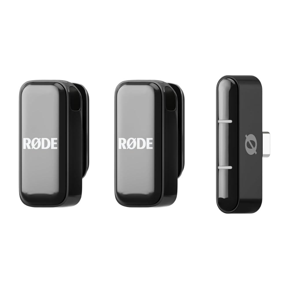 RØDE Wireless Micro - Kompaktes drahtloses Mikrofon, Zwei Mikrofone mit Ladehülle für die Erstellung
