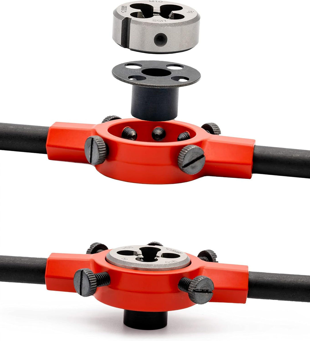 BAER PRO Schneideisenhalter 55 x 22mm, M 22-24, BSW 7/8-1'' - DIN 225 - Halter für Schneideisen - Ge