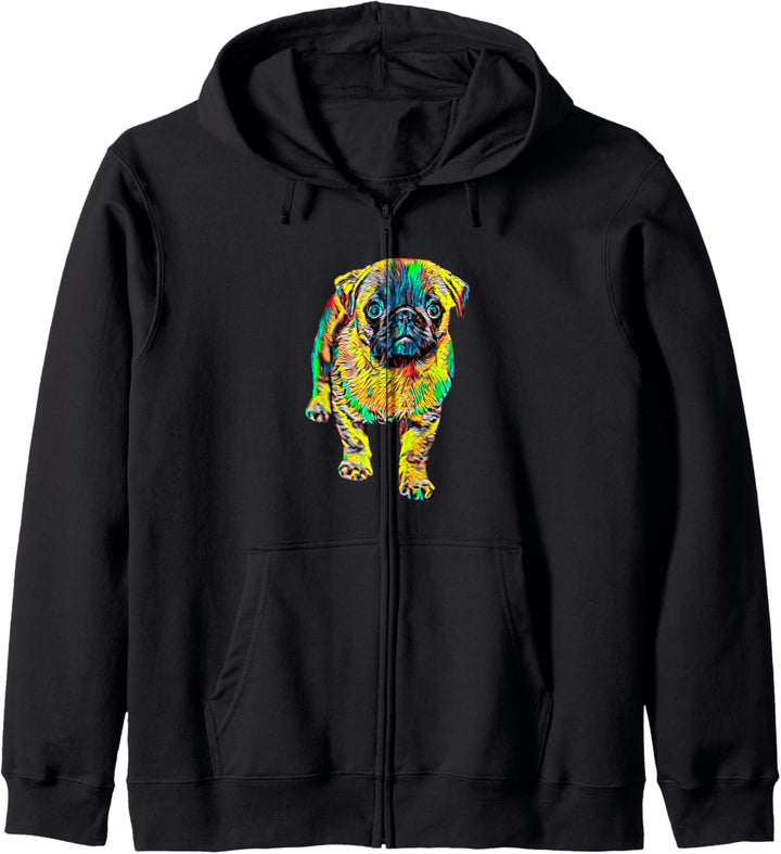 Mops Hund Kapuzenjacke