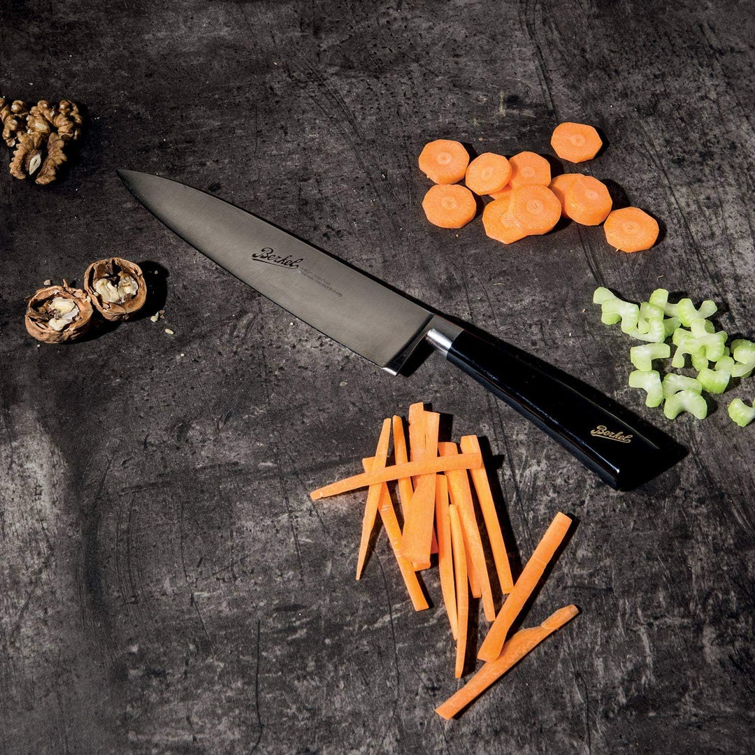 Van Berkel - Bratenmesser - Elegance Serie | Klingenlänge: 22 cm | Griff: Schwarz Glanz|*Blisterverp